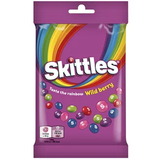 KOŠĻĀJAMAS KONFEKTES SKITTLES WILD BERRY 95G
