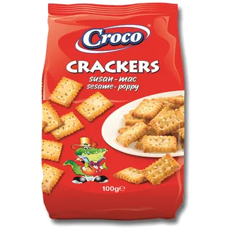KREKERI CROCO AR SEZAMU UN MAGONĒM 100G
