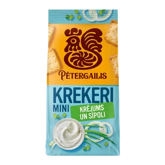 KREKERI PĒTERGAILIS MINI AR KRĒJUMA SĪPOLU GARŠU 72G