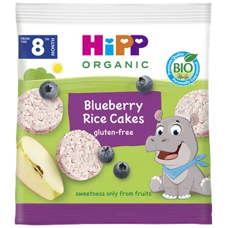 KREKERI RĪSU HIPP AR MELLEŅU GARŠU 8+ 30G