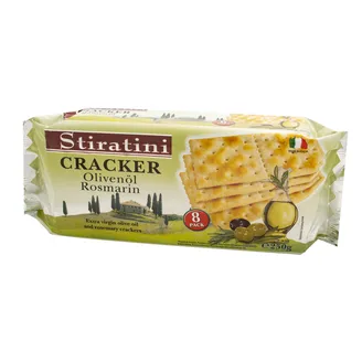 KREKERI STIRATINI AR OLĪVU EĻĻU UN ROZMARĪNU 250G