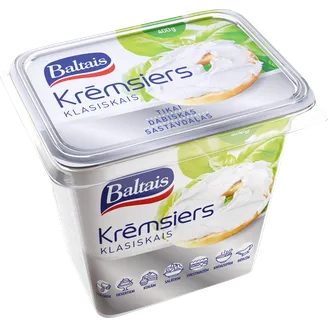 Krēmsiers Baltais klasiskais 400g