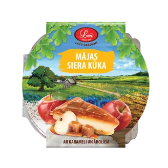 KŪKA LĀČI MĀJAS SIERA AR KARAMELI UN ĀBOLIEM 600G