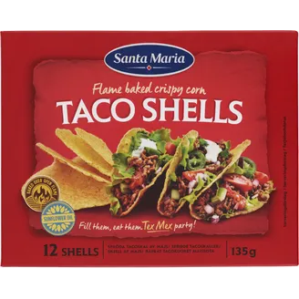 Kukurūzas Tako laiviņas SANTA MARIA 135g