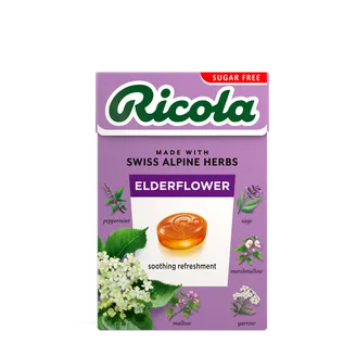 LEDENES RICOLA ELDERFLOWER AR PLŪŠKOKA GARŠU 50G