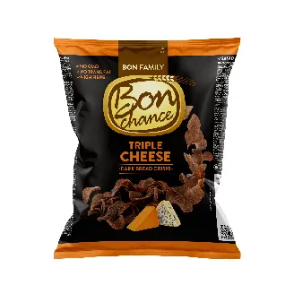 MAIZES ČIPSI BON CHANCE RUDZU AR TRĪSKĀRŠU SIERU GARŠU 120G