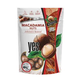 MAKADĀMIJAS RIEKSTI Y.E.S. GRAUZDĒTI 150G