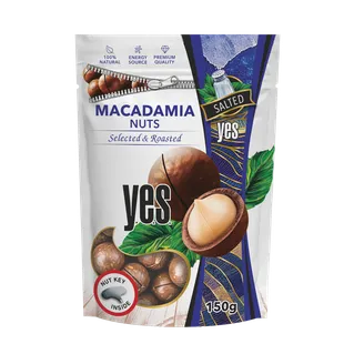 MAKADĀMIJAS RIEKSTI Y.E.S. GRAUZDĒTI SĀLĪTI 150G