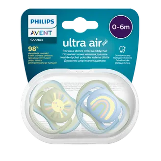 MĀNEKLĪTIS PHILIPS AVENT ULTRA AIR 0-6M 2GAB ZĒNIEM