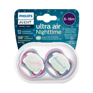 MĀNEKLĪTIS PHILIPS AVENT ULTRA AIR NIGHT MEITENĒM 6-18M 2GAB