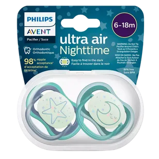 MĀNEKLĪTIS PHILIPS AVENT ULTRA AIR NIGHT ZĒNIEM 6-18M 2GAB