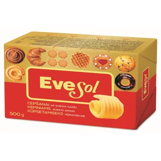 MARGARĪNS EVESOL CEPŠANAI AR SVIESTA GARŠU 500G