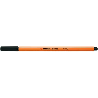 MARĶIERIS STABILO FINELINER POINT MELNA 0.4MM