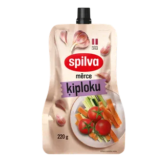 Ķiploku mērce stāvpakā 220g, Spilva