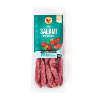 MINI SALAMI RGK PORTOFINO AUKSTI KŪPINĀTĀS 150G