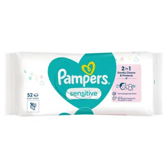 MITRĀS SALVETES PAMPERS SENSITIVE PF 52GAB