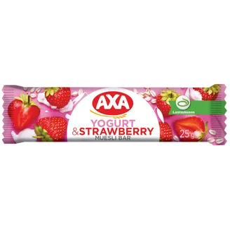 MUSLI BATONIŅŠ AXA AR ZEMEŅU UN JOGURTA GARŠU 25G