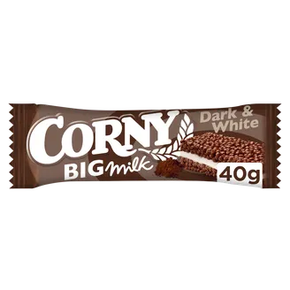 MUSLI BATONIŅŠ CORNY BIG TUMŠAIS GAIŠAIS SANDWICH 40G