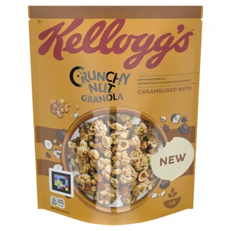 MUSLI KELLOGGS GRANOLA CRUNCHY NUT CARAMELIZED NUTS 380G