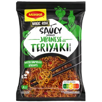 Nūdeles Maggi ar Teriyaki mērci ātri pagatavojamās 128g