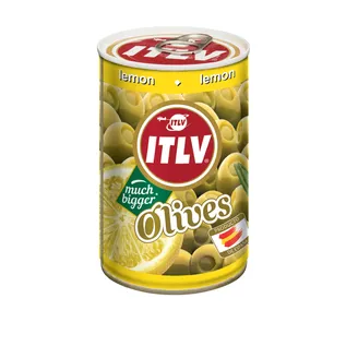 OLĪVAS ITLV ZAĻĀS PILDĪTAS AR CITRONU PASTU 300G