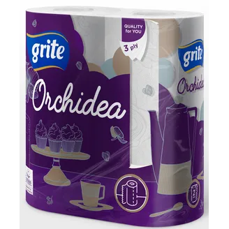 PAPĪRA DVIEĻI GRITE ORCHIDEA 3 KĀRTAS 2 RUĻĻI