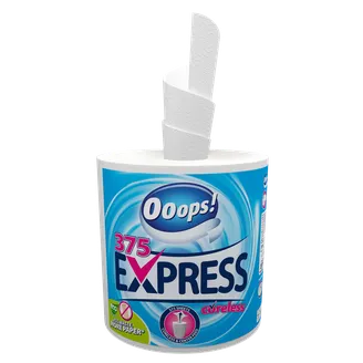 PAPĪRA DVIELIS OOOPS! EXPRESS 2KĀRTAS 1RULLIS 375LAPAS