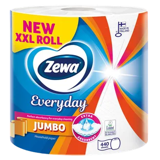 PAPĪRA DVIELIS ZEWA EVERYDAY XXL JUMBO 2KĀRTAS 1RUL.440LAPAS