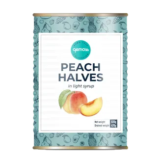 PERSIKI GEMOSS COLLECTION PUSĪTES SĪRUPĀ 850G
