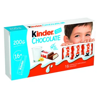 Piimatäidisega piimašokolaad T16, KINDER, 200 g