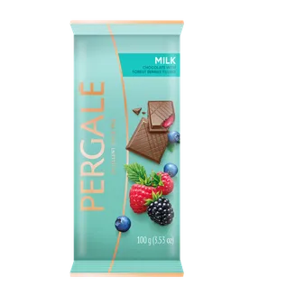 Piena šokolāde Pergale ar meža ogu pildijumu 100g