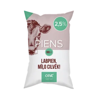 PIENS OPĀ! 2.5% 0.9L