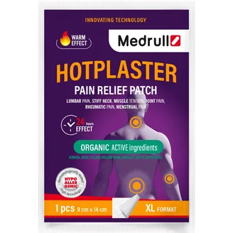 PLĀKSTERIS MEDRULL HOTPLASTER AR SILDOŠO EFEKTU 9X14CM