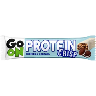 PROTEĪNA BATONIŅŠ GO ON AR CEPUMIEM UN KARAMEĻI 50G