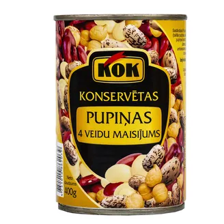 PUPIŅAS KOK 4 VEIDU MAISĪJUMS 400G