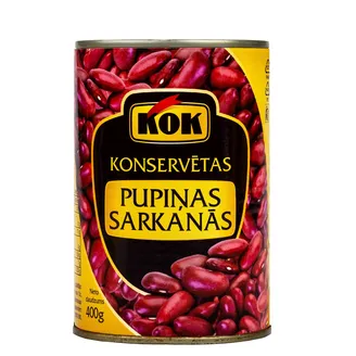 PUPIŅAS KOK SARKANĀS KONSERVĒTAS 400G