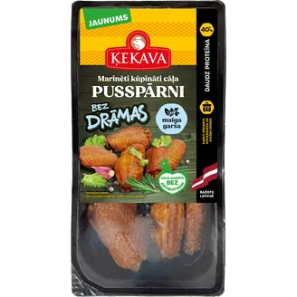 PUSSPĀRNI ĶEKAVA CĀĻA KARSTI KŪPINĀTI MARINĒTI BEZ DRĀMAS 30