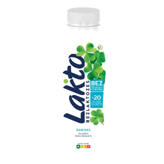 RAUDZĒTS PIENA PRODUKTS LAKTO DABISKS BEZLAKTOZES 270G
