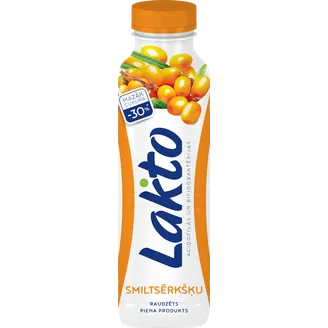 RAUDZĒTS PIENA PRODUKTS LAKTO SMILTSĒRKŠĶU 450G