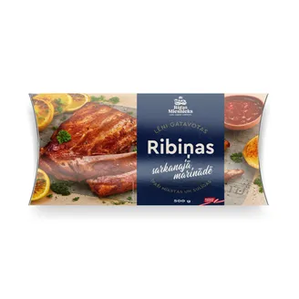 RIBIŅAS RĪGAS MIESNIEKS LĒNI GATAVOTAS SARKANAJĀ MAR. 500G