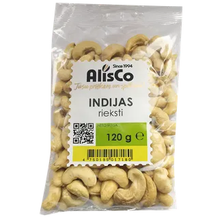 RIEKSTI ALIS CO INDIJAS 120G