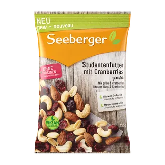 RIEKSTU DZĒRVEŅU MAISĪJUMS SEEBERGER 125G