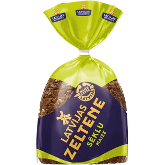 RUDZU MAIZE LATVIJAS MAIZNIEKS ZELTENE AR SĒKLĀM 390G