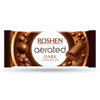 Tumsā šokolāde ROSHEN rūgtā, porainā, 80g