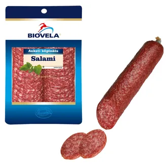 SALAMI BIOVELA AUKSTI KŪPINĀTA ŠĶĒLĒS 110G