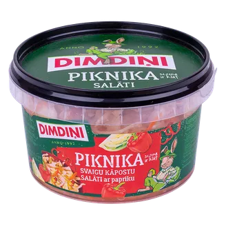 SALĀTI DIMDIŅI PIKNIKA SVAIGU KĀPOSTU AR PAPRIKU 400G