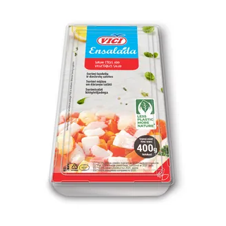 SALĀTI VIČI ENSALADA KRABJU GARŠAS NŪJIŅAS AR DĀRZEŅIEM 400G