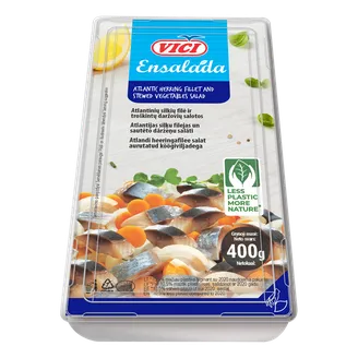 SALĀTI VIČI ENSALADA SIĻĶU AR SAUT.DĀRZ. 400G