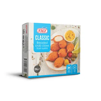 SALD. KRABJU SPĪLES VIČI SURIMI PANĒTAS 250G