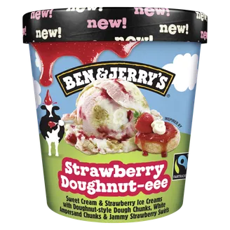 SALDĒJUMS B&J STRAWBERRY DOUGHNUT 393G